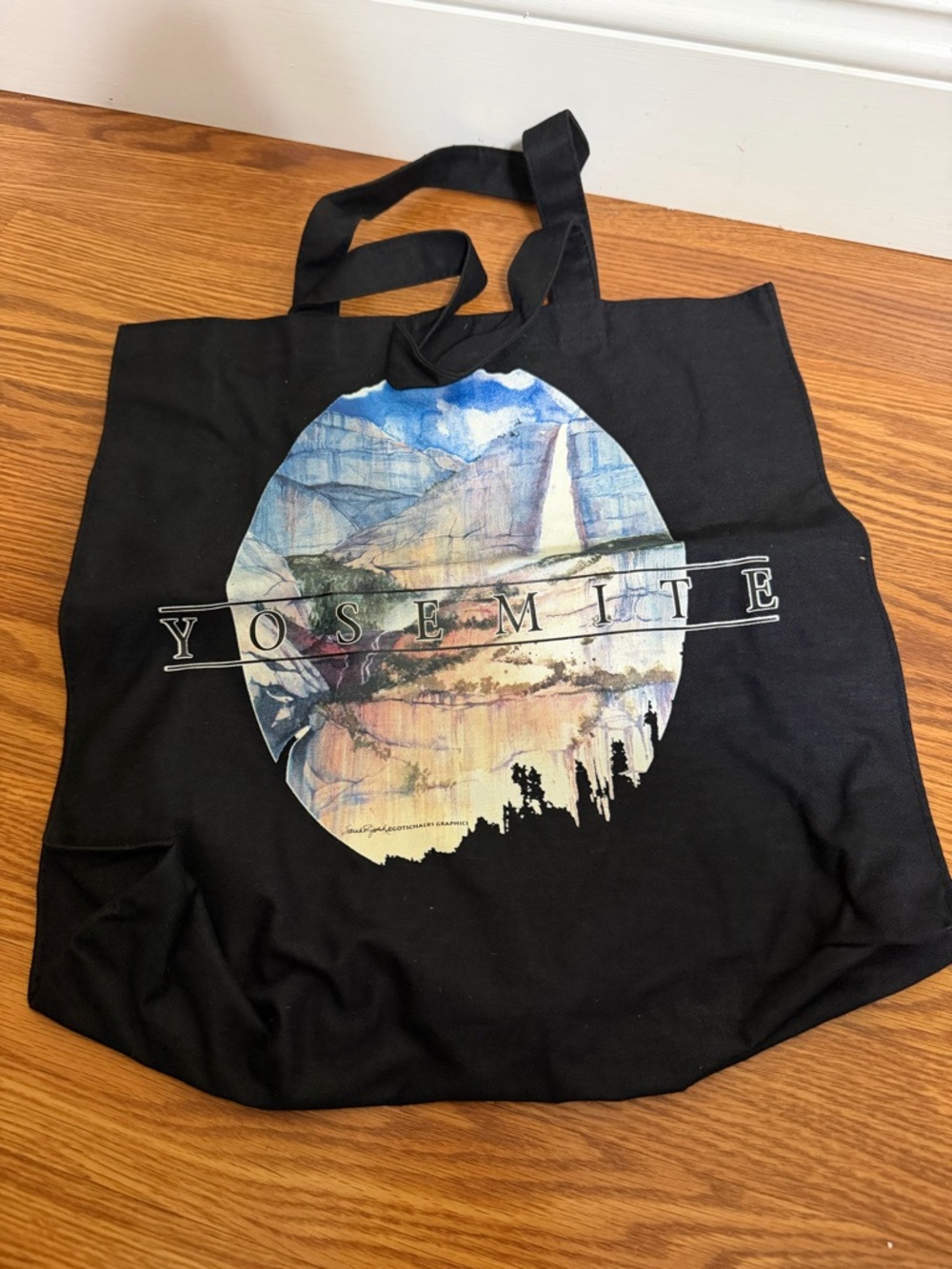 Vintage Yosemite National Park Watercolor Tote Bag - Gottschalk Graphics